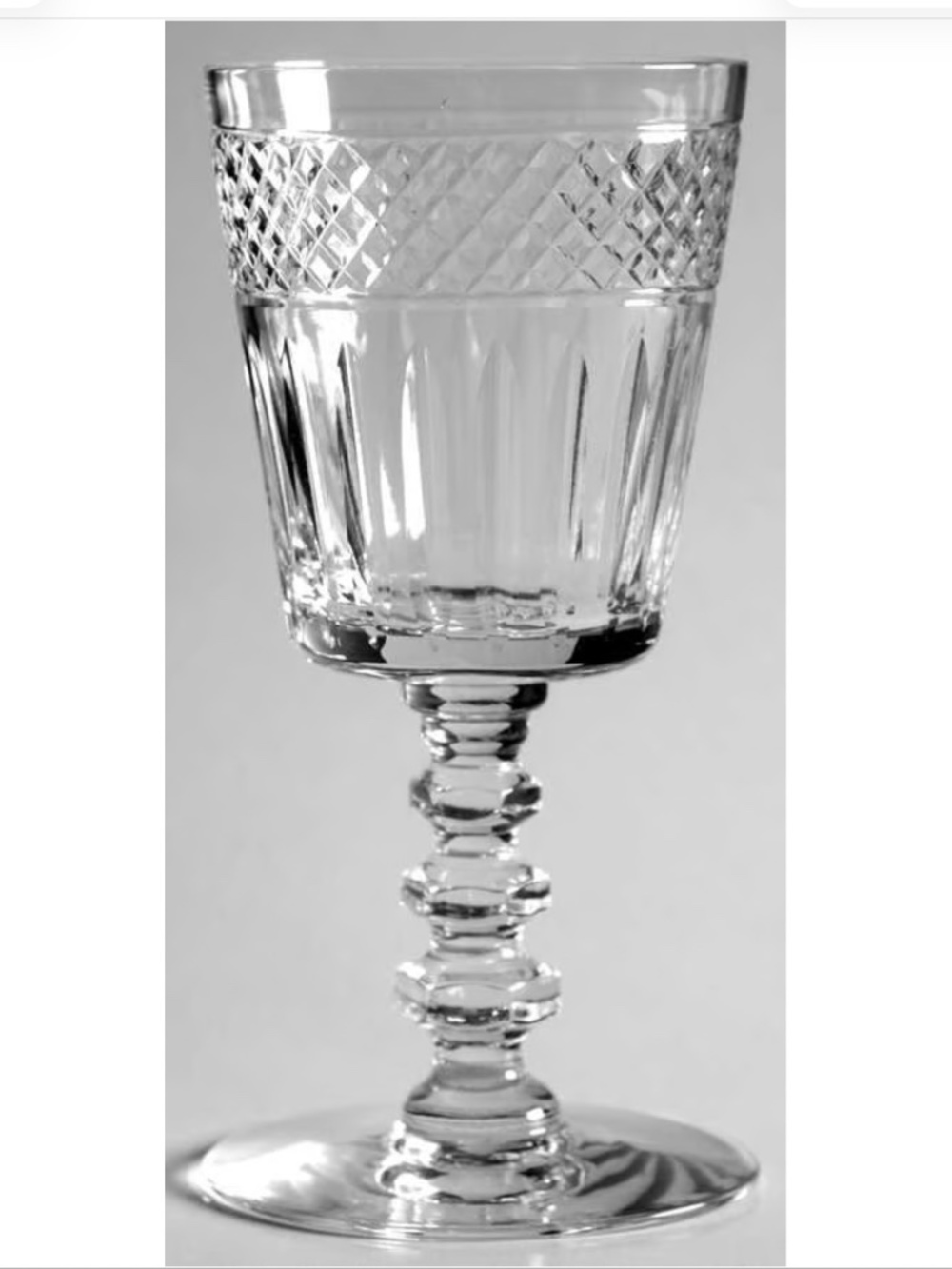 Set of 5 Vintage Tiffin-Franciscan Glass Wallingford Claret Wine Glasses 5.25"